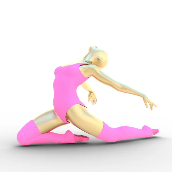 Rendering 3D CG di un ballerino — Foto Stock