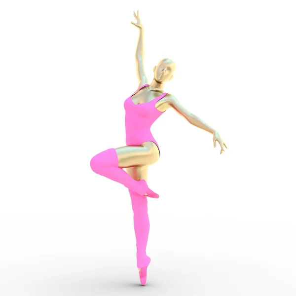 3D CG rendering of a ballet dancer — Stock Photo, Image