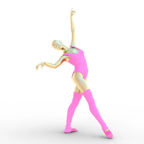 3D-cg rendering van een balletdanseres — Stockfoto