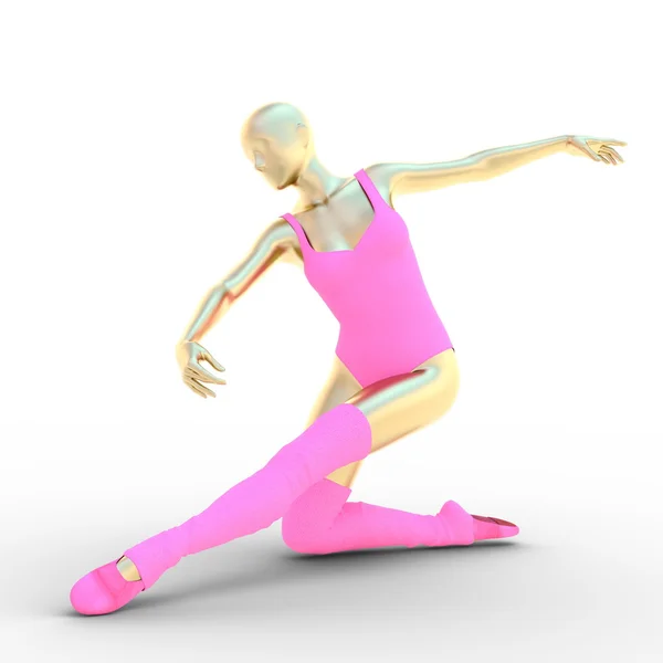 3D rendu 3D d'un danseur de ballet — Photo