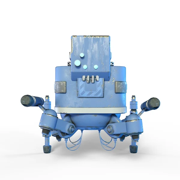 3D cg απόδοση ενός ρομπότ — Φωτογραφία Αρχείου
