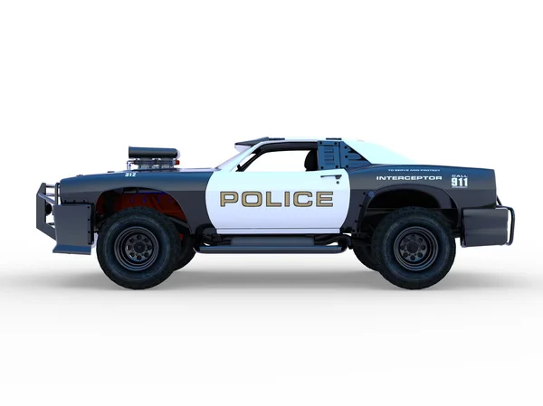 一辆警车 3d cg 渲染 — 图库照片