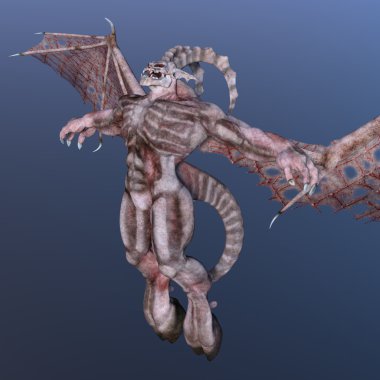 bir canavar 3d cg işleme