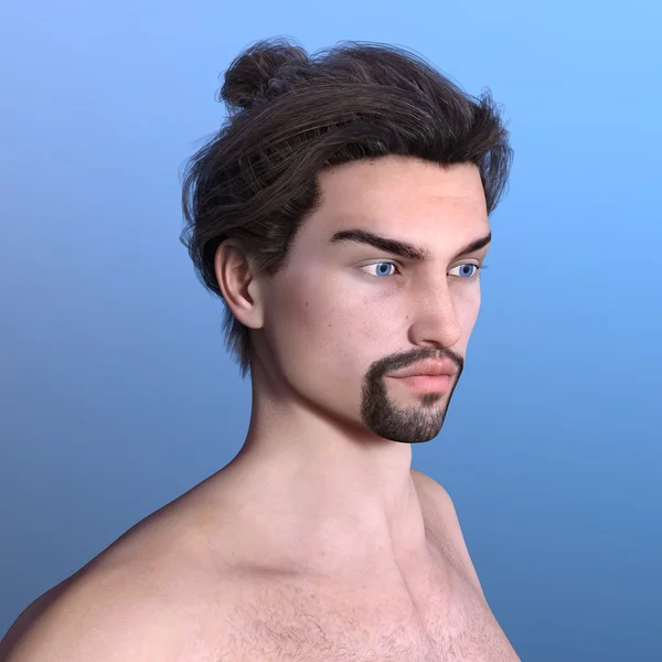 若い男の3D CGレンダリング — ストック写真