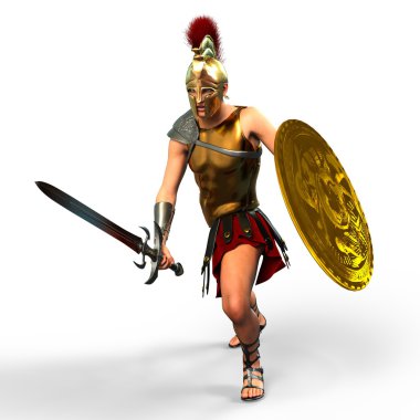 3d cg işleme bir gladyatör