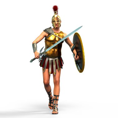 3d cg işleme bir gladyatör