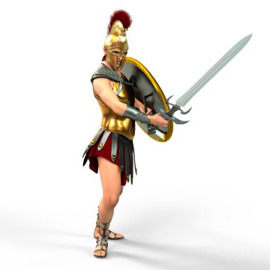 3d cg işleme bir gladyatör