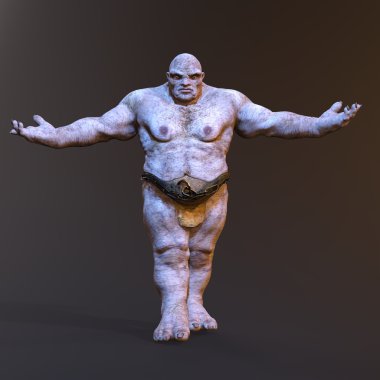 bir canavar 3d cg işleme