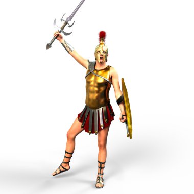 3d cg işleme bir gladyatör