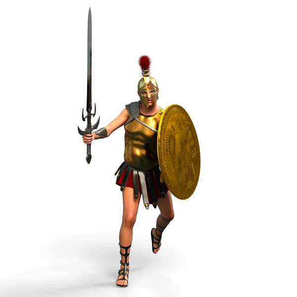 3D-cg-Darstellung eines Gladiators — Stockfoto