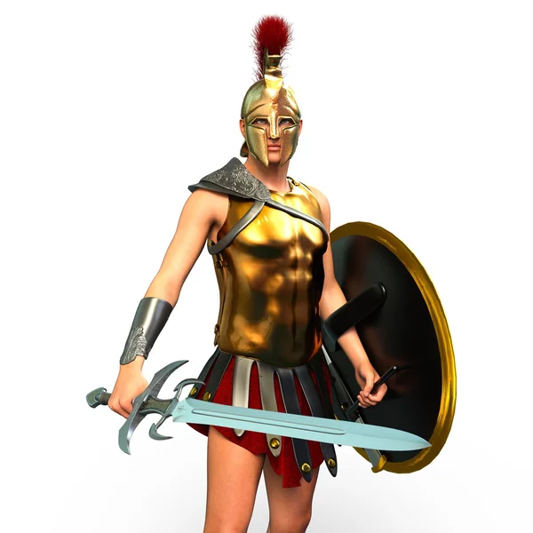 3D-cg-Darstellung eines Gladiators — Stockfoto