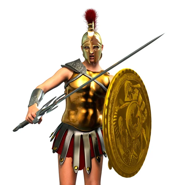 Rendering 3D CG di un gladiatore — Foto Stock