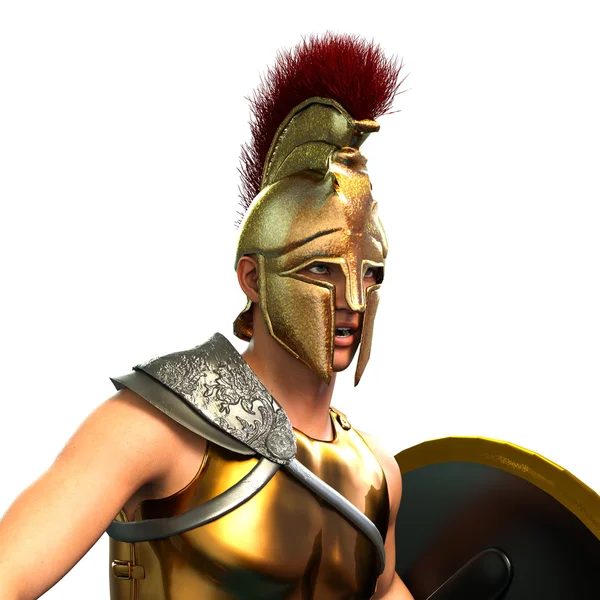 3D cg-rendering av gladiator — Stockfoto