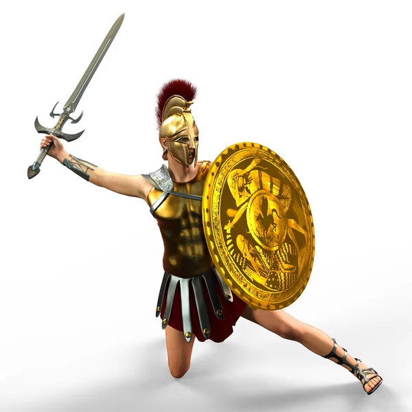 3D CG rendering of a gladiator — Stock Photo, Image