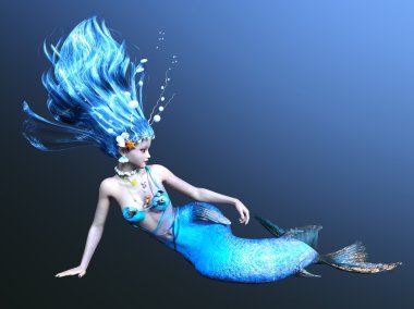 Deniz kızı 3d cg render.