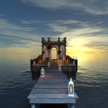 İskele 3d cg render