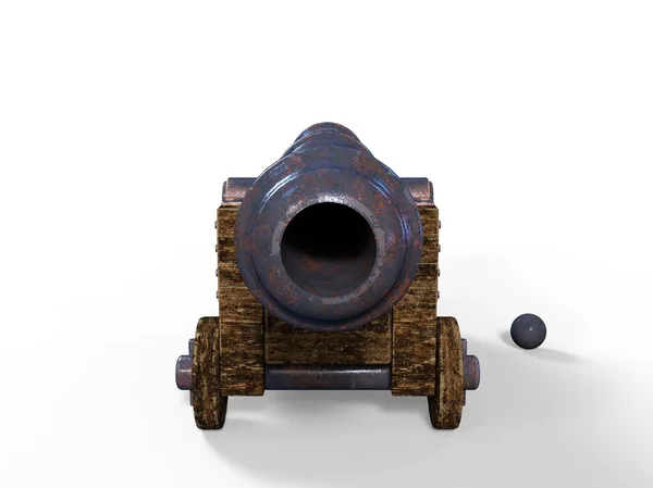 3D CG rendering of cannon — Stock Photo, Image