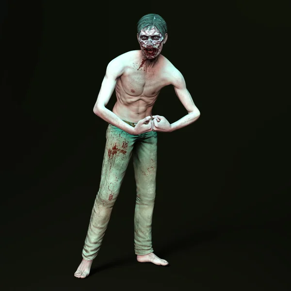 남성 좀비의 3d cg 렌더링 — 스톡 사진