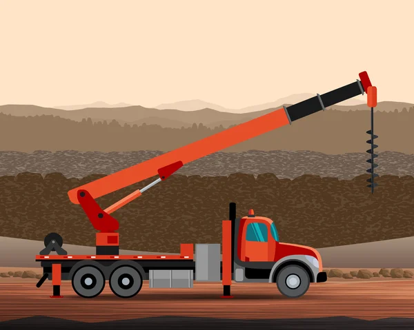 Grue utilitaire Digger — Image vectorielle