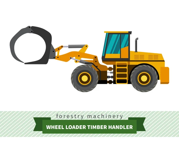 Veículo de movimentação de madeira —  Vetores de Stock