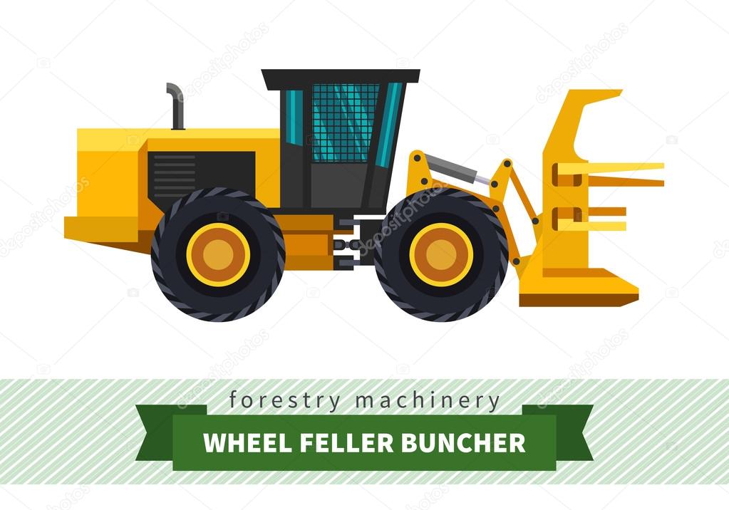 Wheel feller buncher