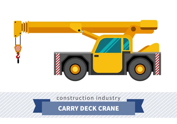 Voeren van dek industriële kraan — Stockvector