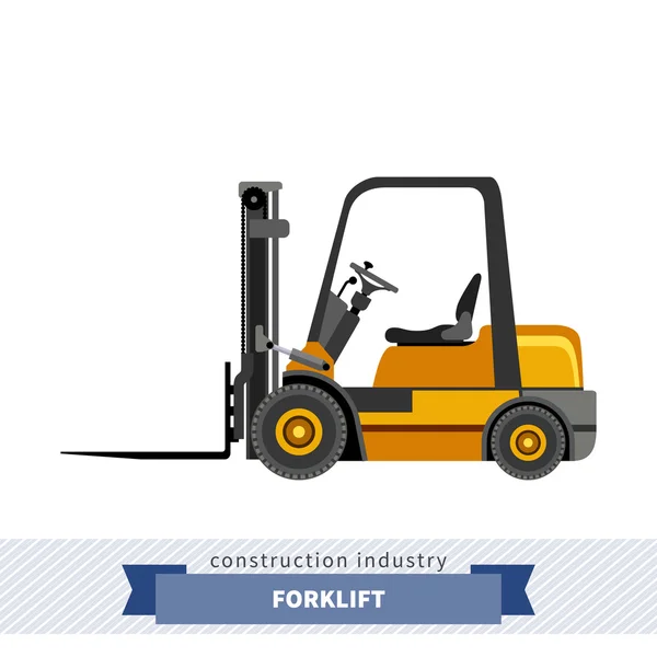 Compact forklift industrial crane — Stock Vector