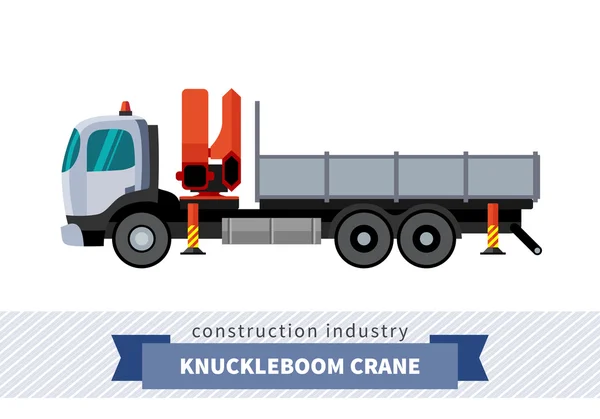 Camion grue Knuckleboom — Image vectorielle