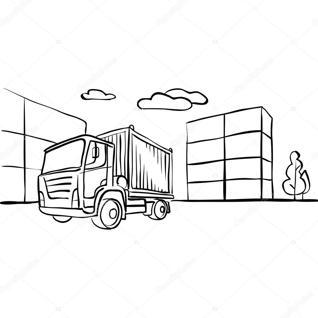 Truck with cargo