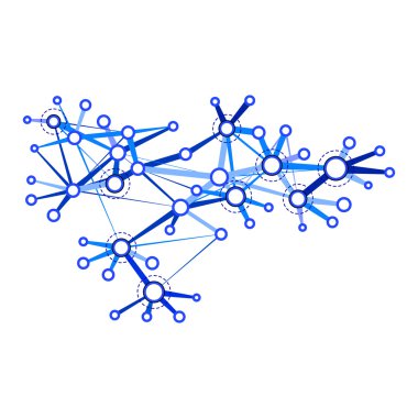 Abstract network connection clipart