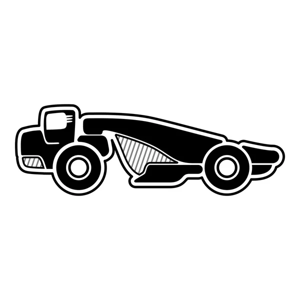 Rascador tractor rueda — Archivo Imágenes Vectoriales