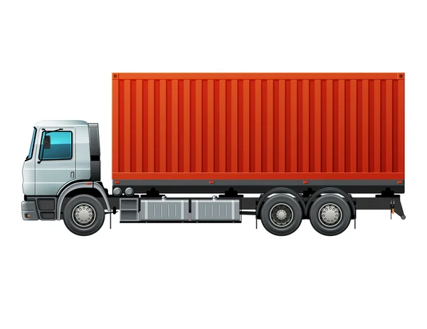 Camion con carico — Vettoriale Stock