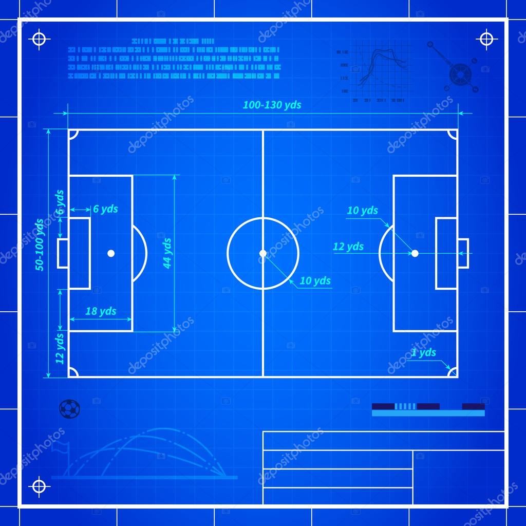 Classic soccer of football pitch measurements Stock Vector Image by  ©andriocolt #78916296