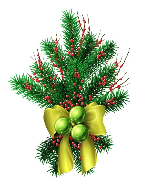 Noel ağacı süslemesi — Stok Vektör