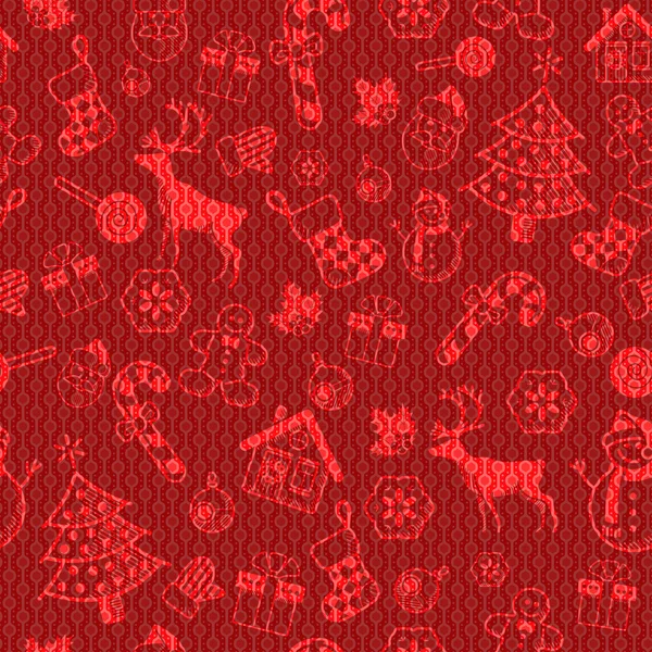 Christmas decorative pattern — Stock Vector