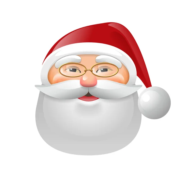 Santa Claus cabeza — Vector de stock