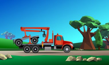 Vinç kamyon kerestesi için