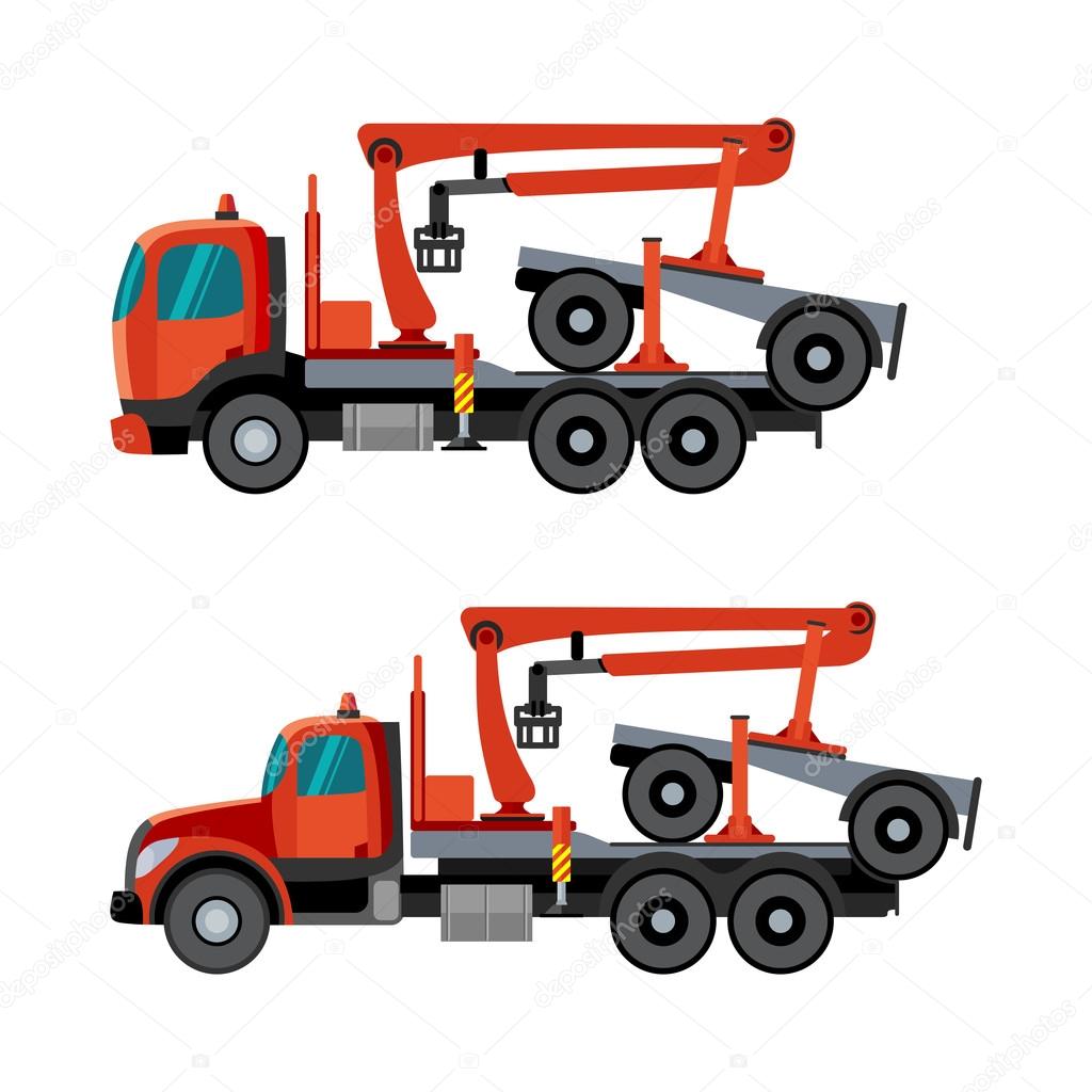 Crane trucks for timber