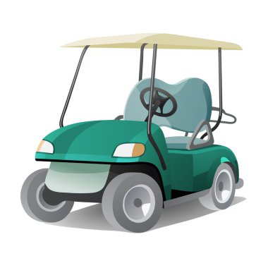 Golf arabası ile gölge