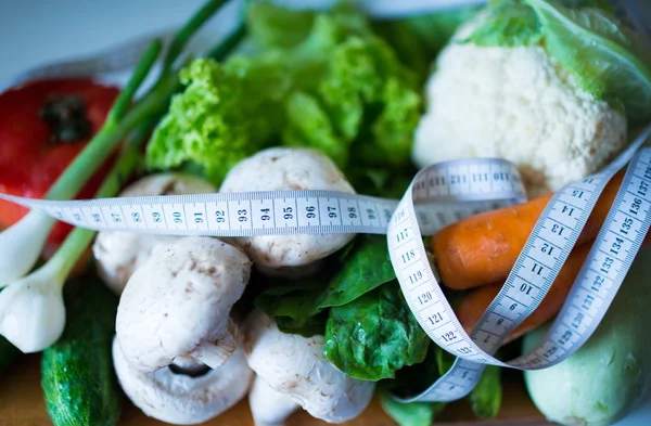 Verduras para la dieta, consejos de acondicionamiento físico — Foto de Stock