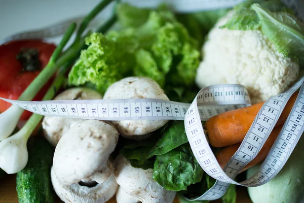 Verduras para la dieta, consejos de acondicionamiento físico — Foto de Stock