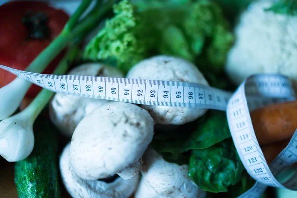 Verduras para la dieta, consejos de acondicionamiento físico — Foto de Stock