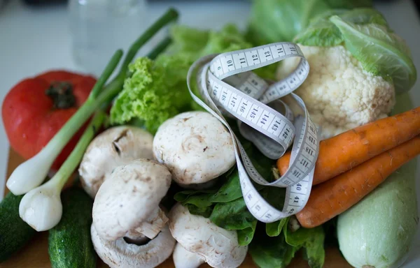 Verduras para la dieta, consejos de acondicionamiento físico — Foto de Stock