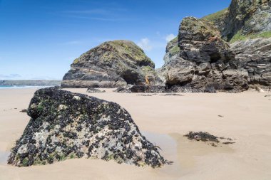 Porth Nanven Cornwall İngiltere 