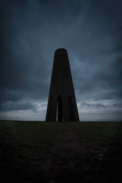 Monumento Campo Céu Noturno — Fotografia de Stock