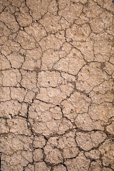 Suchá Popraskaná Textura Půdy — Stock fotografie