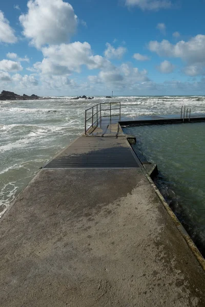 Vackert Landskap Stranden Havet Kusten — Stockfoto