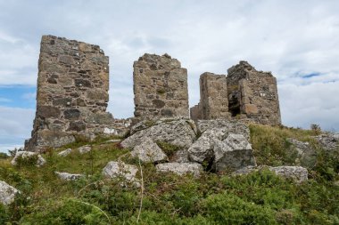İngiltere 'deki Cape Cornwall' a doğru bakıyor.