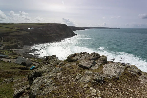 Cape Cornwall Cornwall Inglaterra Reino Unido Kernow — Foto de Stock