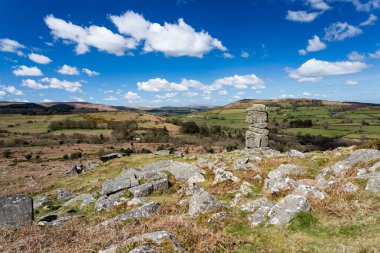 Bowerman 'ın Burnu Dartmoor Devon İngiltere.